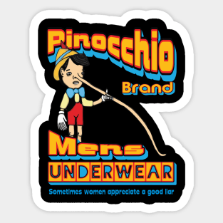 Pinocchio Brand Men's Underwear Sticker